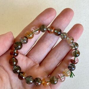 Half Bowl Garden Quartz Bracelet 8mm - High Quality